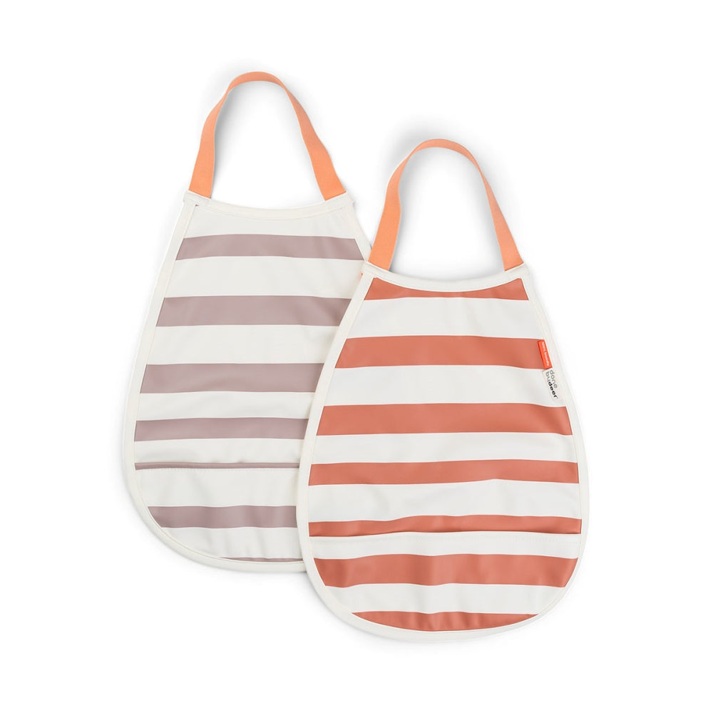 Done by Deer Pull-over Lätzchen 2er-Pack Stripes