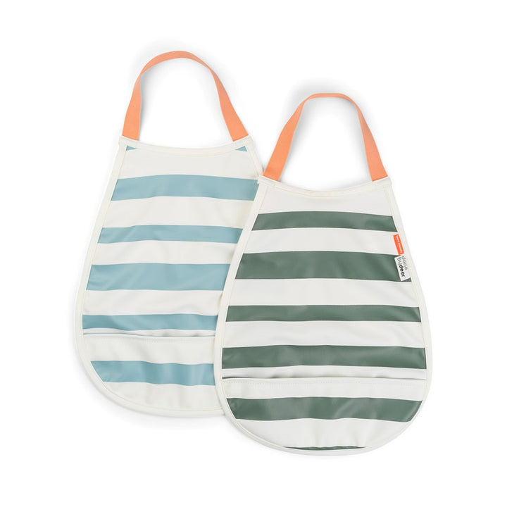 Done by Deer Pull-over Lätzchen 2er-Pack Stripes
