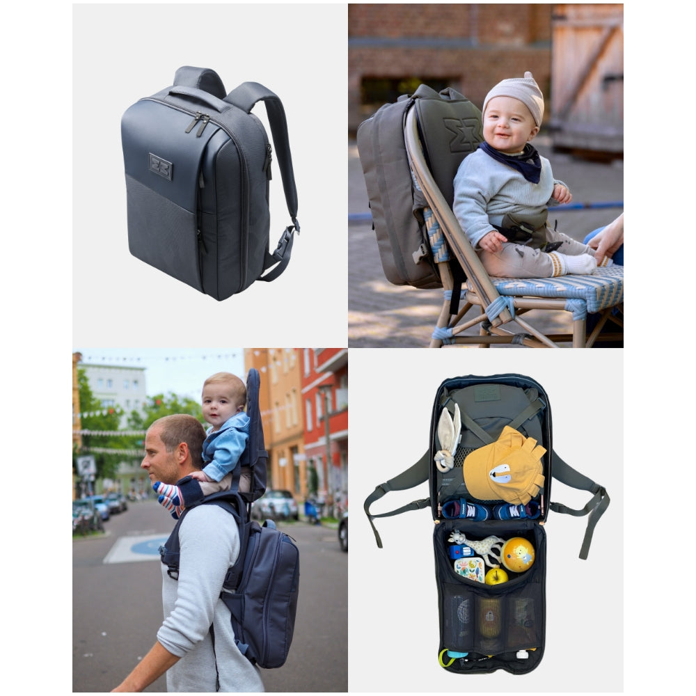 MINIMEIS Hero 2-in-1 Backpack Rucksack Black