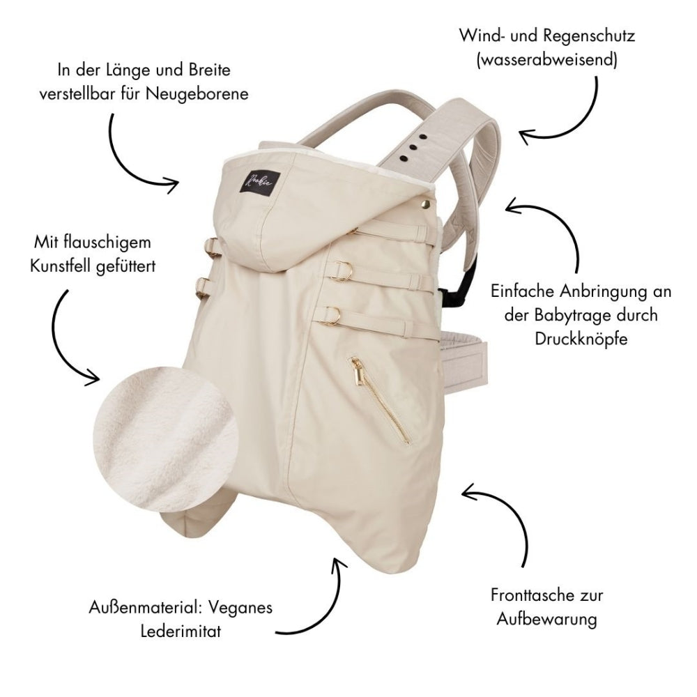 Rookie Babytragen Wintercover Beige