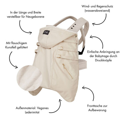 Rookie Babytragen Wintercover Beige