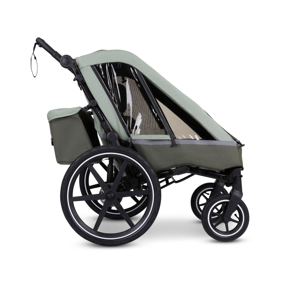 ABC Design Fahrradanhänger TOUR 2 Olive Newborn Bundle Set