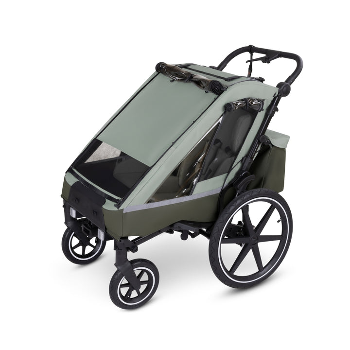 ABC Design Fahrradanhänger TOUR 2 Olive Newborn Bundle Set