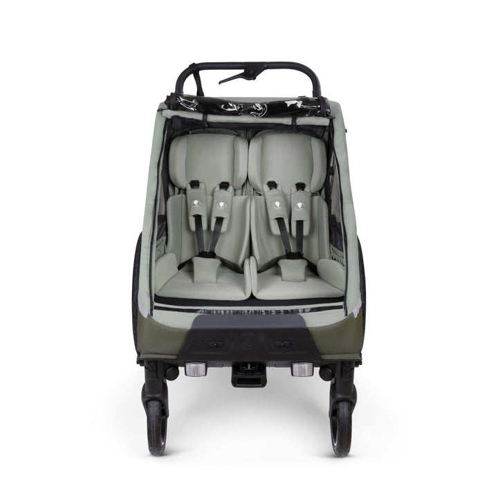 ABC Design Fahrradanhänger TOUR 2 Olive Newborn Bundle Set