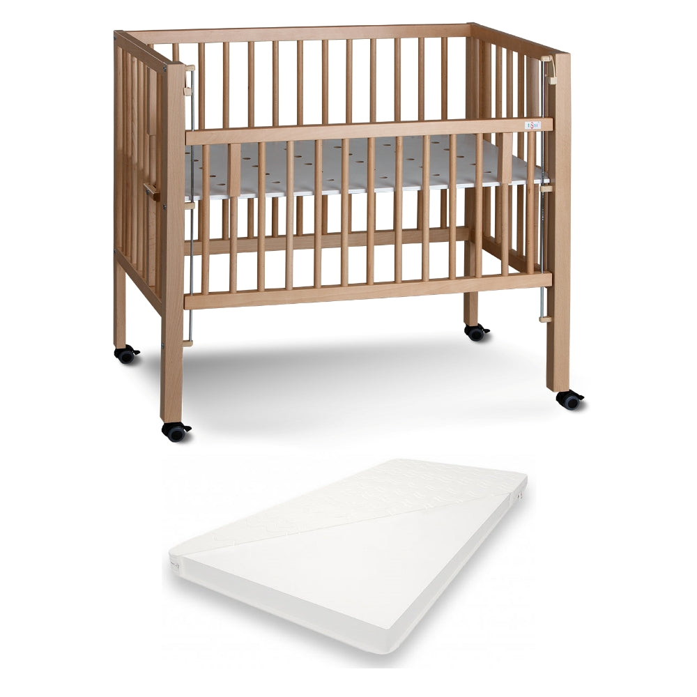 tiSsi Beistellbett MAXI Boxspring 90x50cm Liegefläche BUNDLE